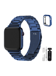 Fullmosa Stainless Steel Band for Apple Watch Band 38mm/40mm/41mm/42mm/44mm/45mm, Blue