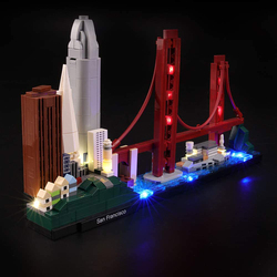 Lightailing Architecture San Francisco Building Blocks Toy Light Set, Ages 6+, Multicolour