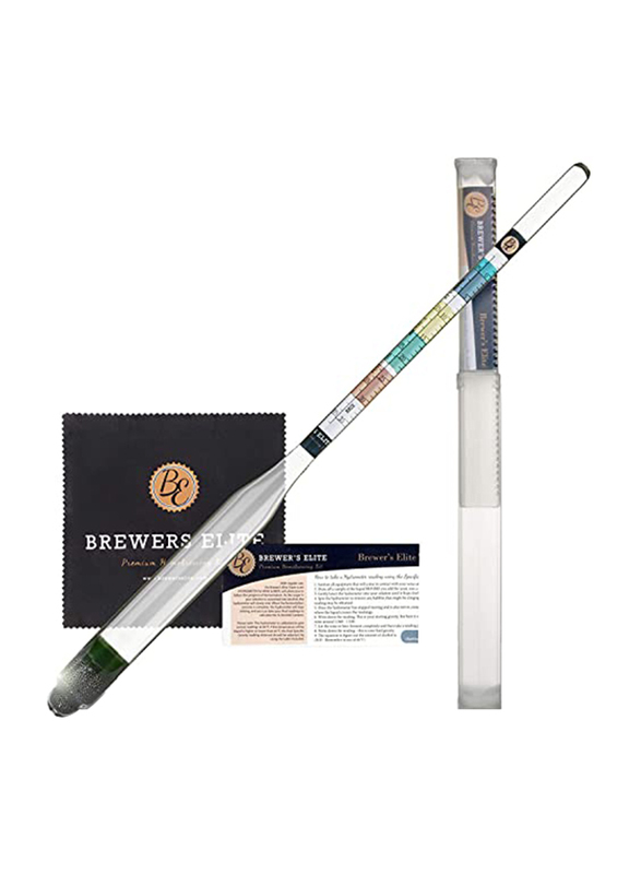 Brewers Elite Hydrometer Triple Measurement Set, Clear