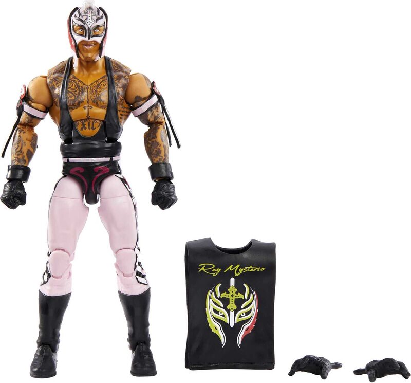 Mattel Elite Collection Action Figure Rey Mysterio Top Picks 6-inch Posable Collectible for Fans Ages 8 Years Old & Up