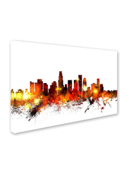 Trademark Fine Art Los Angeles California Skyline III Canvas Wall Art by Michael Tompsett, 16 x 24inch, Multicolour