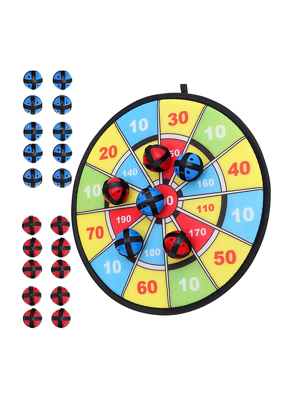 Betterline 21-Piece 6 Balls Using Hook-and-Loop Fasteners Kids Dart Board Game