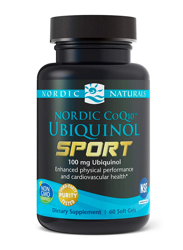

Nordic Naturals CoQ10 Ubiquinol Sport Dietary Supplement, 60 Soft Gels, Regular