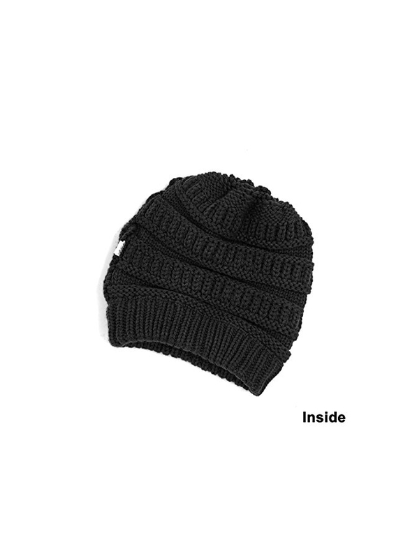 Lamdgbway Beanies Style Trendy Knit Hat for Women, One Size, Black