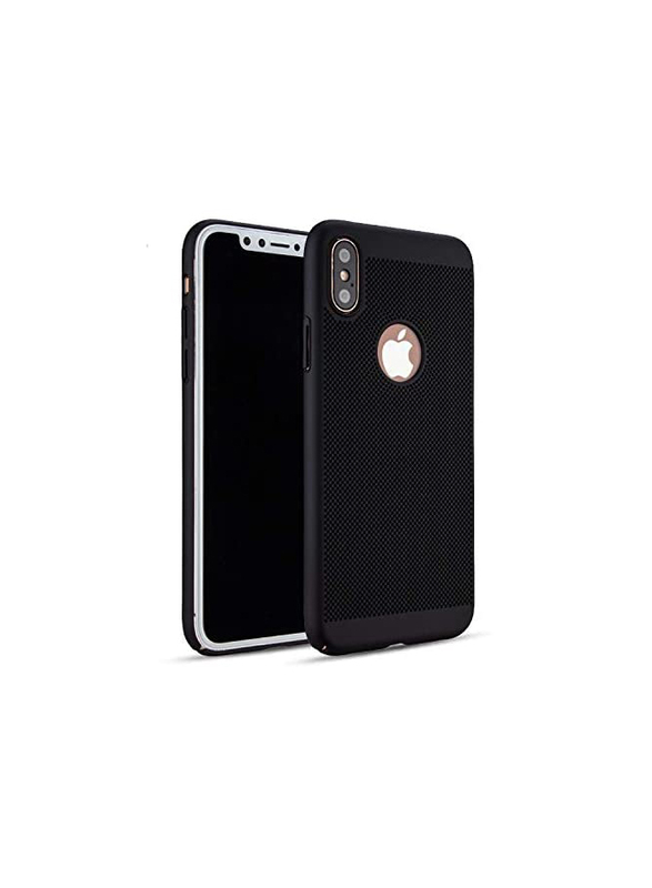 TheWorldMall Apple iPhone X Polycarbonate Mobile Phone Case Cover, Black