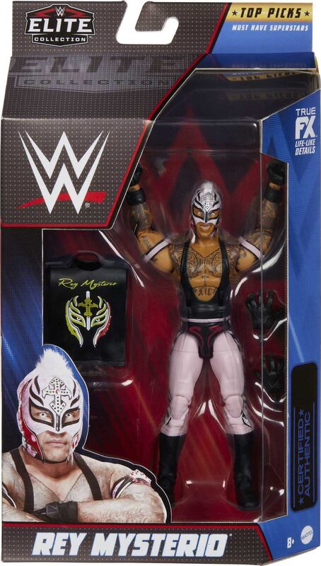 Mattel Elite Collection Action Figure Rey Mysterio Top Picks 6-inch Posable Collectible for Fans Ages 8 Years Old & Up