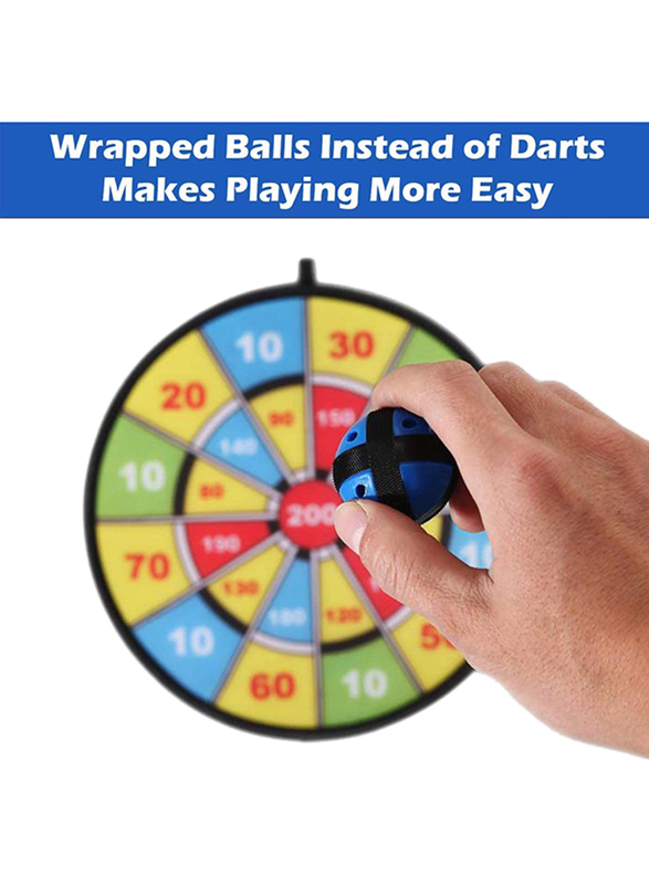 Betterline 21-Piece 6 Balls Using Hook-and-Loop Fasteners Kids Dart Board Game