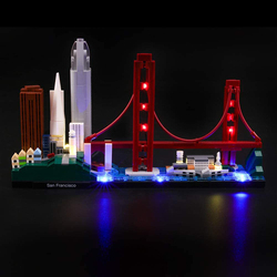 Lightailing Architecture San Francisco Building Blocks Toy Light Set, Ages 6+, Multicolour