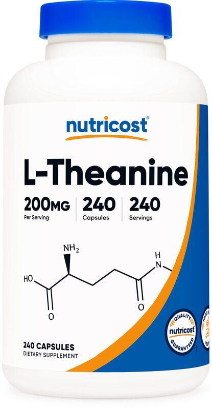 

Nutricost L-Theanine 200mg, 240 Capsules - Double Strength