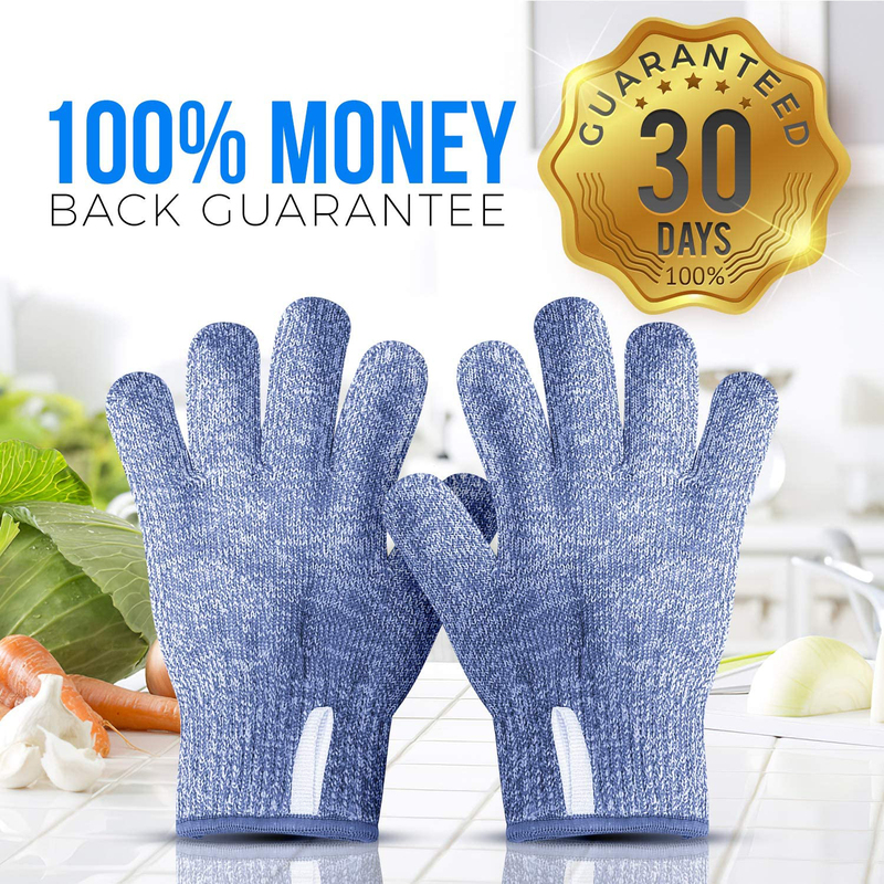 TruChef Kids Cut Resistant Gloves, Blue