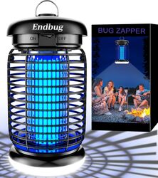 Bug Zapper Outdoor Indoor with LED Light, Electric Mosquito Zapper Fly Zapper, Waterproof Mosquito Killer Insect Zapper Fly Trap for Outside Patio Garden Backyard Home, Plug in 120 Voltage