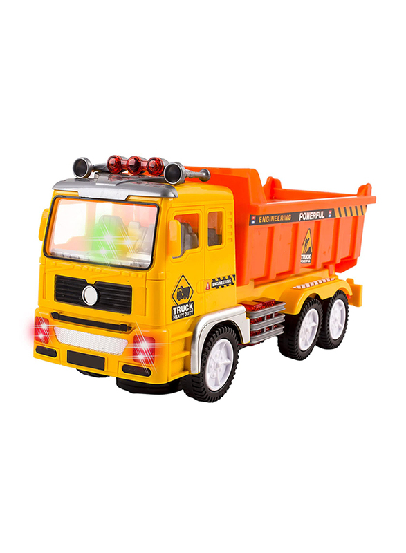 WolVol 4D Flashing Lights Electric Dump Truck Toy, Ages 3+