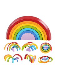 King Do Way Rainbow Sorting and Stacking Game, 7 Pieces, Ages 1+, Multicolour