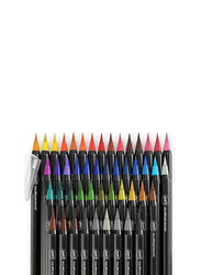 MMFB Arts & Crafts Real Brush Pens Set, 24 Pieces, Multicolour