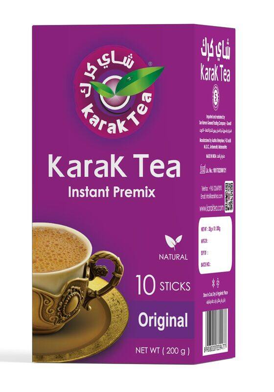 

KARAK TEA Premix Powder SACHETS 200 G (Original) each packet 10 sachets (Expiry 6/04/2025)