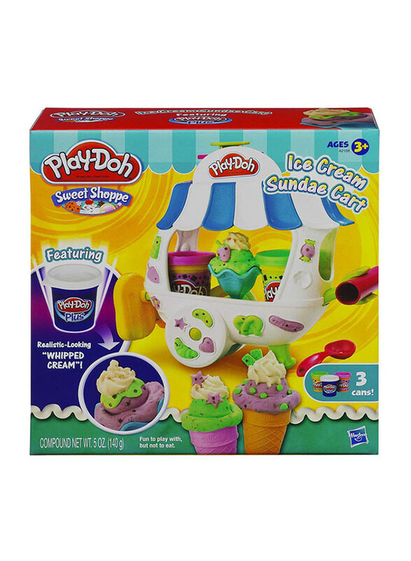 

Play-Doh Realistic-Looking Shoppe Ice Cream Sundae Cart Playsets, Ages 3+