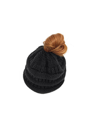 Lamdgbway Beanies Style Trendy Knit Hat for Women, One Size, Black