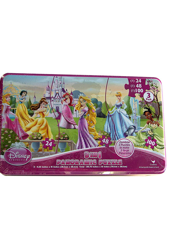 Disney 172-Piece Princess 3 in 1 Panoramic Puzzle