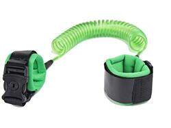 Anti Lost Safety Wrist Link Harness Strap Rope Green (color may vary)