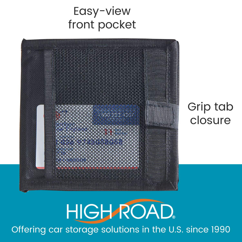 High Road Registration & Insurance Visor Car Holder, Black