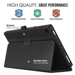 MoKo Case for All-New Amazon Fire HD 8 Tablet (7th/8th Generation, 2017/2018 Release) - Slim Folding Stand Cover for Fire HD 8, BLACK (with Auto Wake/Sleep)