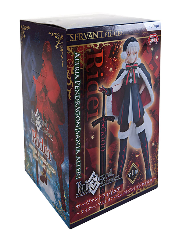 Furyu 7-inch Fate/Grand Order Rider Altria Pendragon Santa Alter Servant Action Figure, Ages 12+