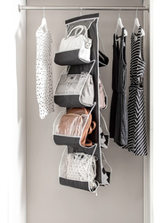 Zober Hanging Purse Organizer, ZO-NW301, Black/White