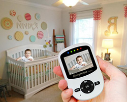 بيبي سينس وحدة تحكم الوالدين لشاشة مراقبة الطفل V24US, أبيض