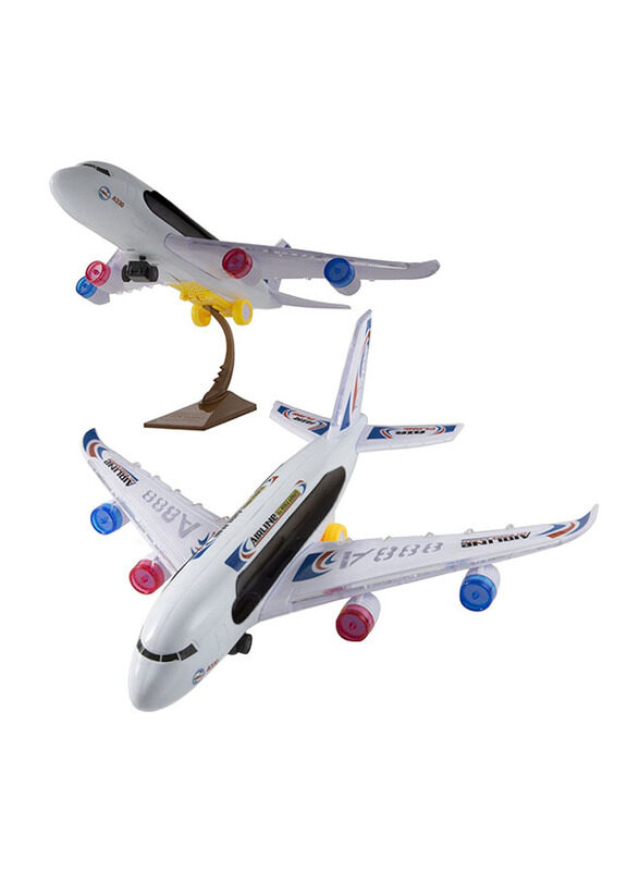 

Kidsthrill A388 Airliner Bump and Go Electric Kids Action Airplane, Ages 3+