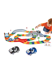 Liberty Imports Create A Road Super Snap Speedway Magic Journey Flexible Track Set, 142 Pieces, Ages 3+