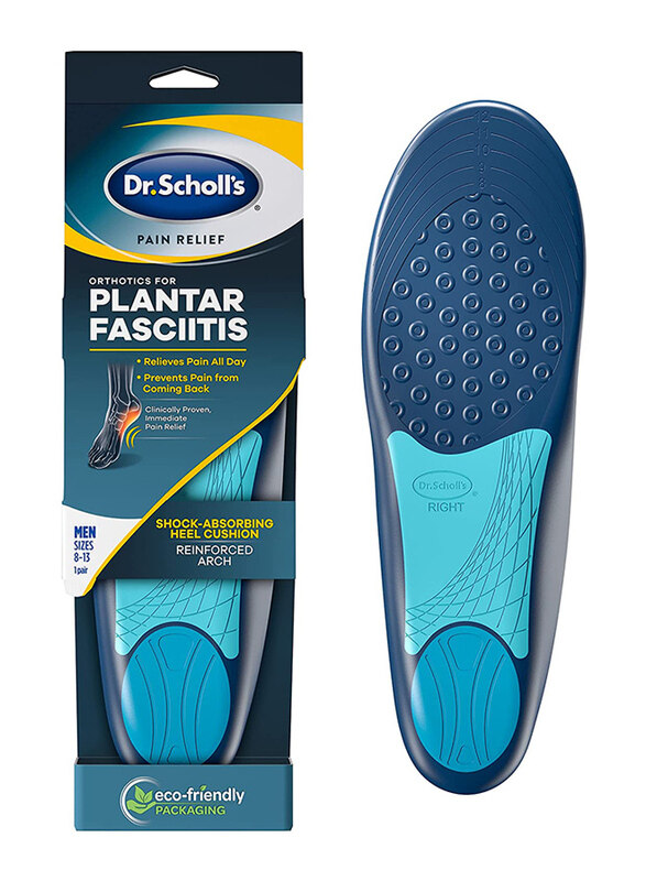 

Dr. Scholl's Plantar Fasciitis Pain Relief Orthotics for Men, Fit 8-13, Blue