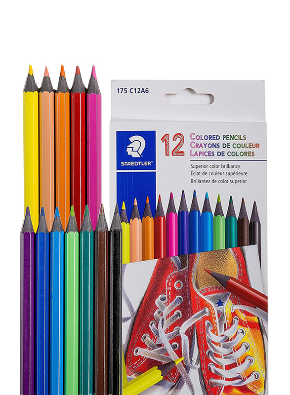 Klingy Colored Pencils, 12 Pieces, Multicolour