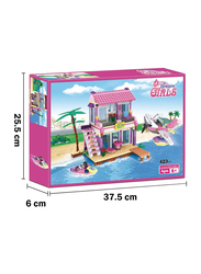 Cogo Beach House Friends Villa Building Blocks Play Set, 423 Pieces, Ages 6+