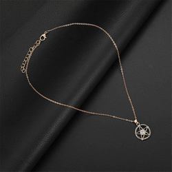 Pinkh 5-Piece Star Pendant Necklaces and Stud Earrings Set, Rose Gold