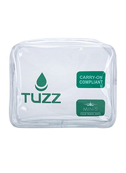 Tuzz Travel Toiletry Quart Bag with Zipper, Clear