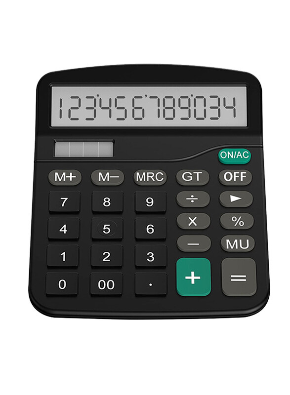 Helect Standard Function Desktop Calculator, Black