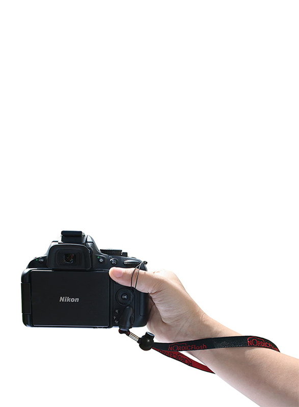 Nordic Flash Hand Strap Lanyard with Quick-Release for Camera & Cell Phone, 5 Pieces, Red/Black