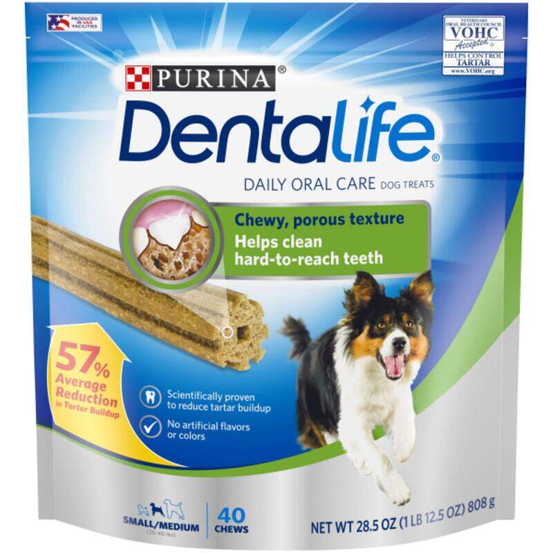 

DentaLife Made in USA Facilities Small/Medium Dog Dental Chews, Daily - 40 ct. Pouch