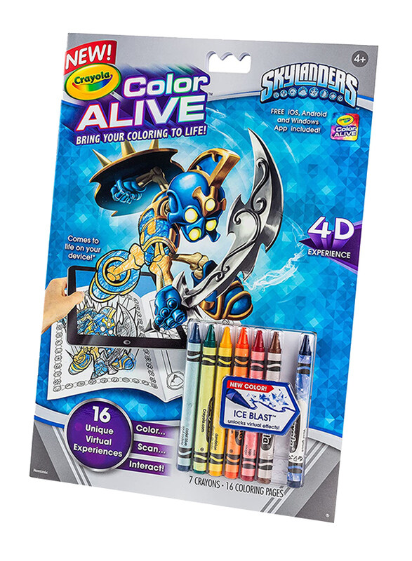

Crayola Color Alive Skylanders Action Coloring Pages, 1000 Pieces, Ages 4+