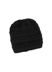 Lamdgbway Beanies Style Trendy Knit Hat for Women, One Size, Black