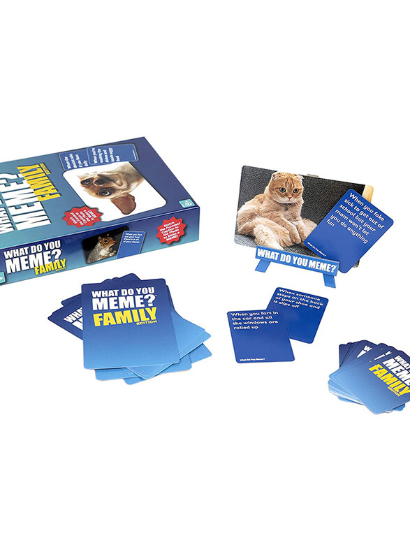 What Do You Meme Family Edition Card Game for Meme Lovers, Ages 8+, Multicolour