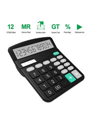 Helect Standard Function Desktop Calculator, Black