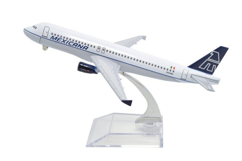 

TANG DYNASTY(TM) 1:400 16cm Air Bus A320 Mexicana Airlines Metal Airplane Model Plane Toy Plane Model (Used - Like New)