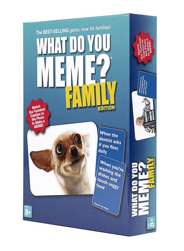 What Do You Meme Family Edition Card Game for Meme Lovers, Ages 8+, Multicolour