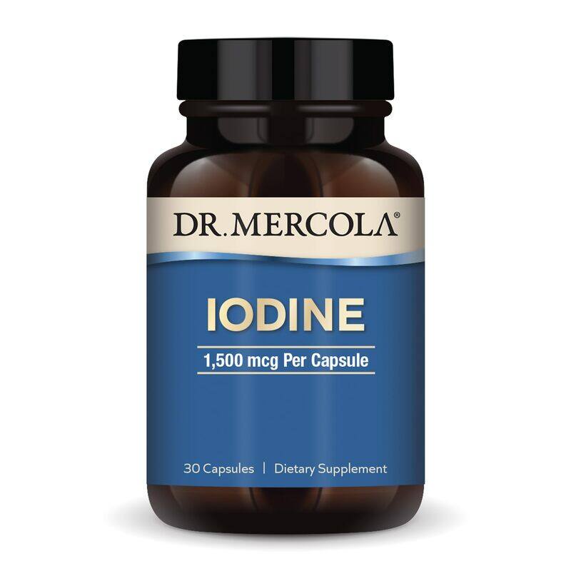 

Dr. Mercola, Iodine, 30 Servings (30 Capsules), Helps Support Bone and Brain Health, Helps Support Energy Optimal Levels, non GMO, Soy Free, Gluten Fr