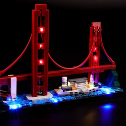 Lightailing Architecture San Francisco Building Blocks Toy Light Set, Ages 6+, Multicolour