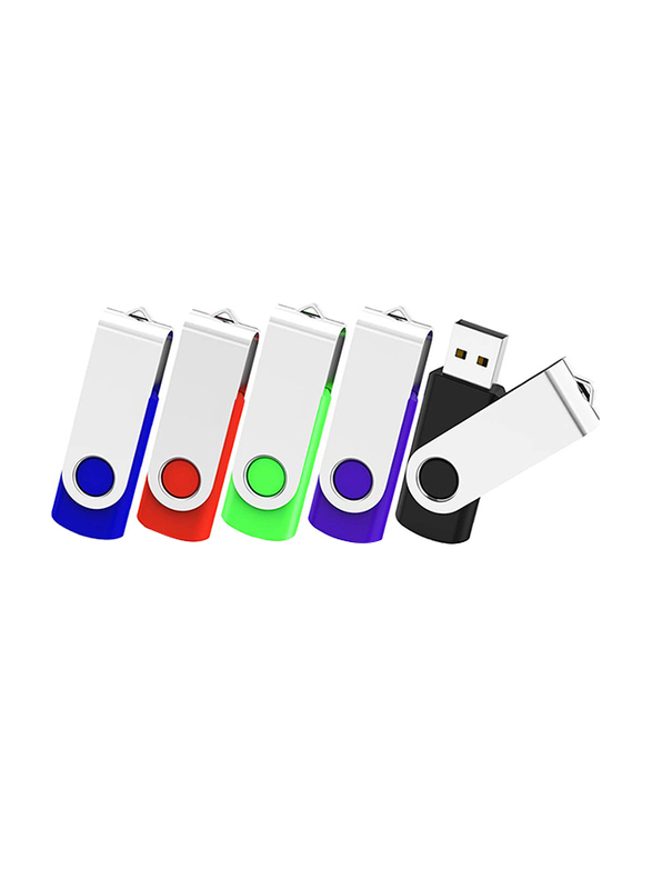 Kootion 8GB USB 2.0 Flash Drives Thumb Drives Memory Stick, 5-Piece, Multicolour