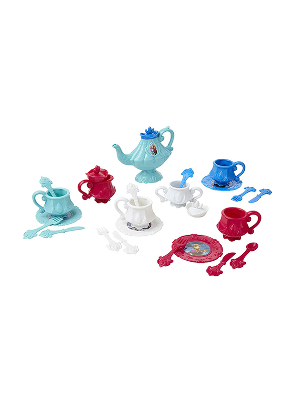 Disney 26-Piece Frozen Dinnerware Tea Set, Multicolour