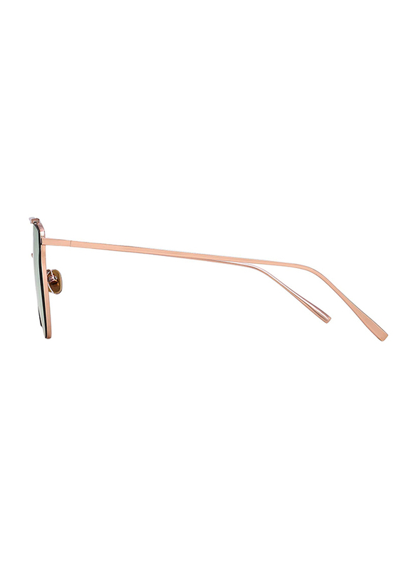 Merry's Full Rim Cat Eye Gold Sunglasses for Women, Mirrored Pink Lens, S8089, 56/19/138