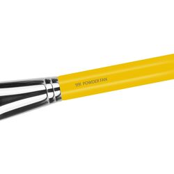 Bdellium Tools Professional Makeup Brush - Studio Series 991 Powder Fan - With Soft Synthetic and Natural Mixed Fibers For Defining the Cheekbones (Yellow 1pc)